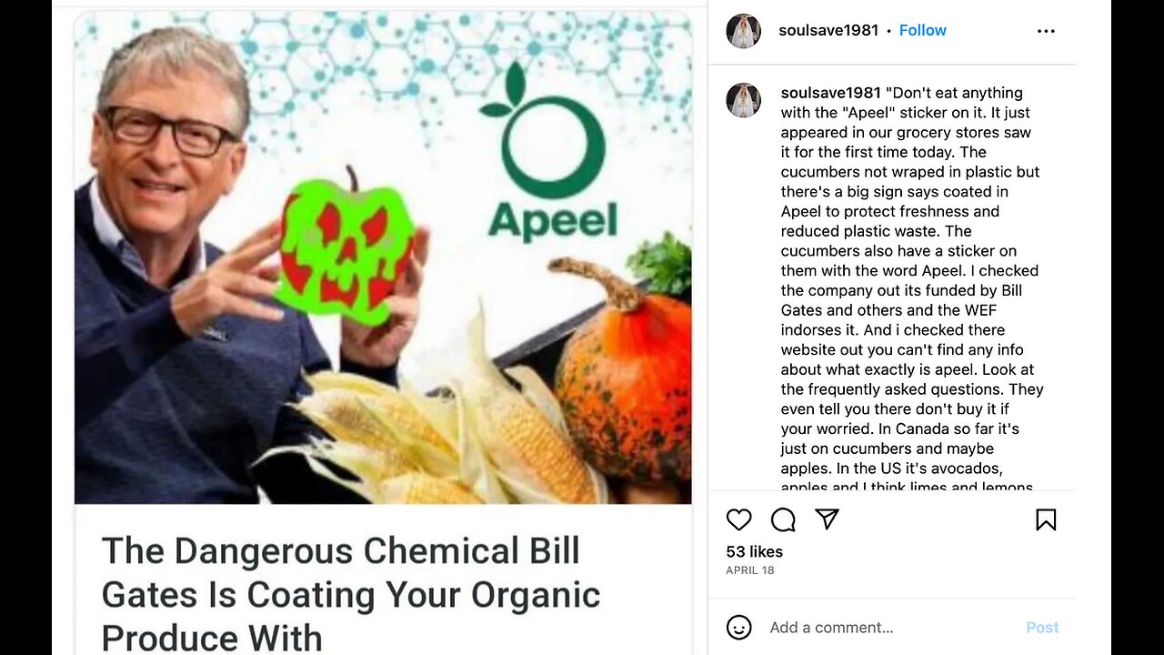 Bill Gates Is Poising Fruit And Veg