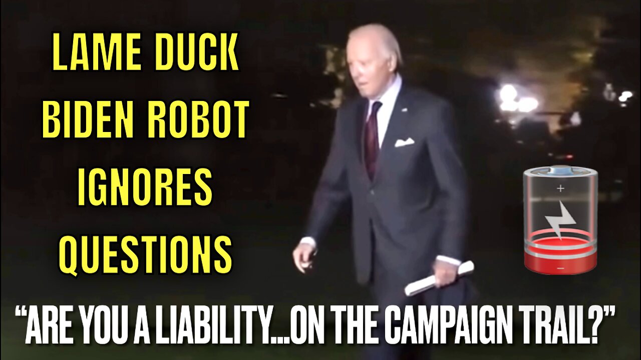 Malfunctioning LAME DUCK Biden Robot Ignored these TOUGH QUESTIONS last night! 🤖 📉