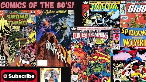 Comic Books of the 1980's! Join us Live as we discuss the awesome books of the 1980s!