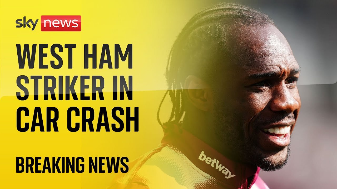 West Ham striker Michail Antonio involved in car crash