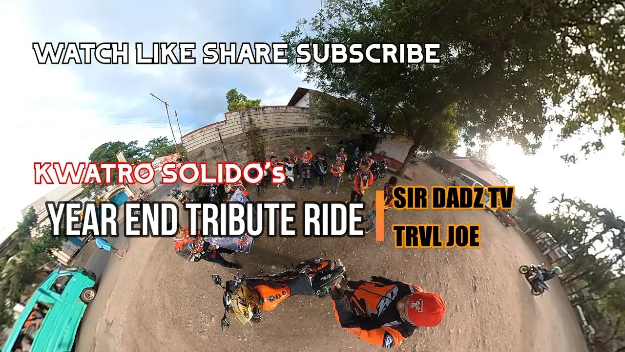 THE YEAR END TRIBUTE RIDE FOR KWATRO SOLIDO'S DOCUMENTARIST/SIR DADZ Tv