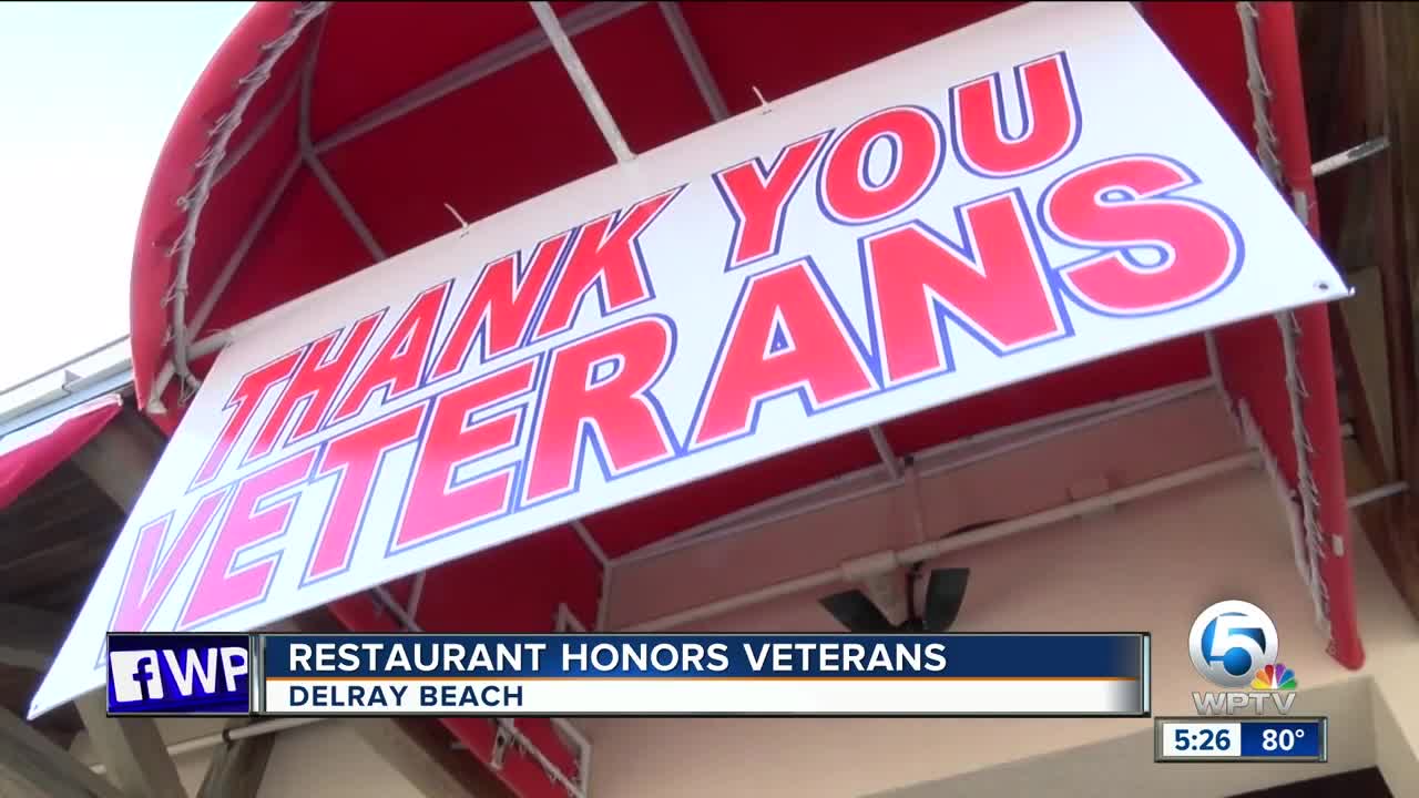 Veterans eat free Monday at 'Boston's on the Beach'