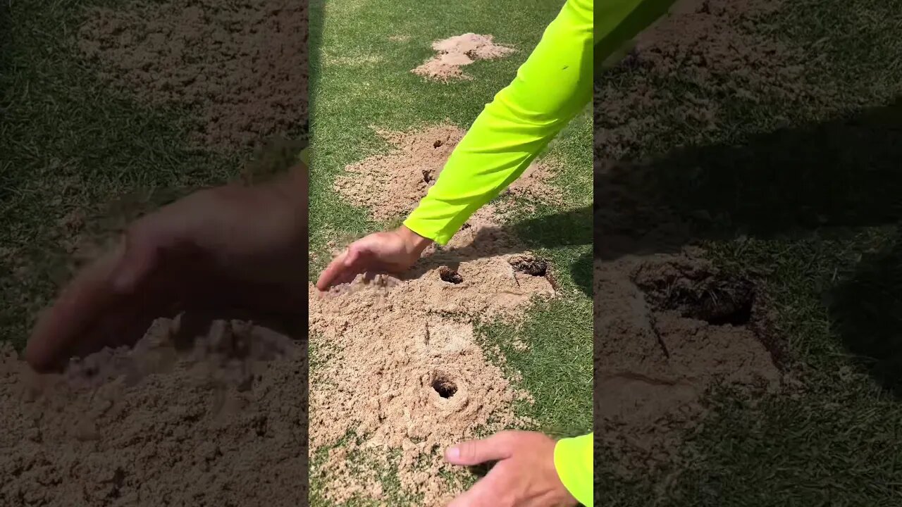 Filling Plug Holes w/ Sand