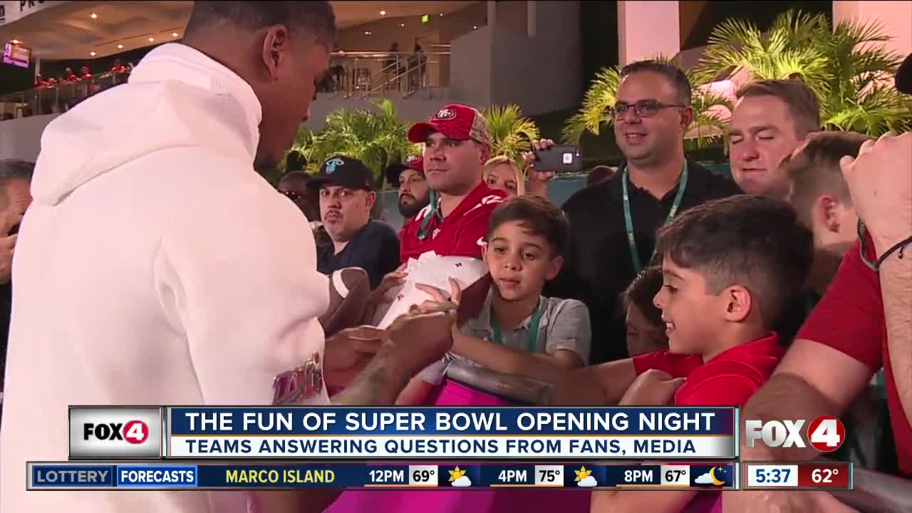 Super Bowl Opening Night draws a crowd in Miami