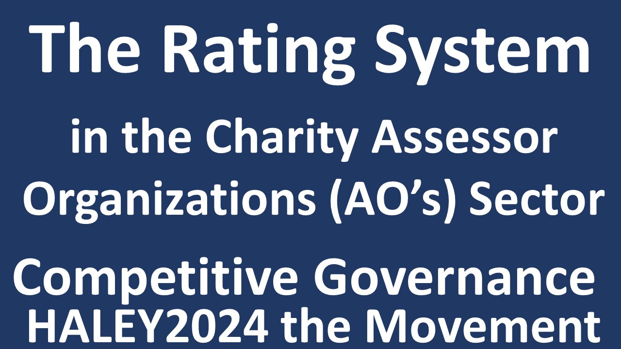 The Rating System in the Charity Assessor Organizations Sector