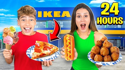 Eating Only iKEA FOOD For 24 HOURS!!