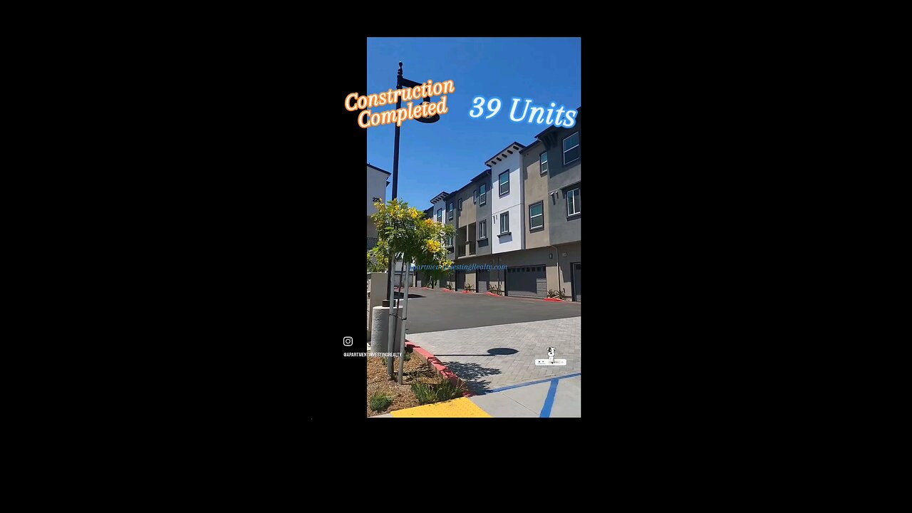 Construction Completed 🚧 39 Units 🏢