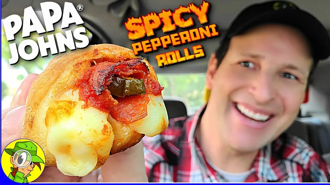 Papa John's® 👨‍🍳 SPICY PEPPERONI ROLLS Review 🌶️🍕🌀 ⎮ Peep THIS Out! 🕵️‍♂️