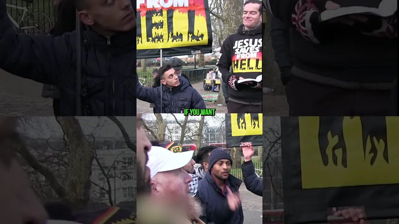 Muslim Heckles Christian Preacher