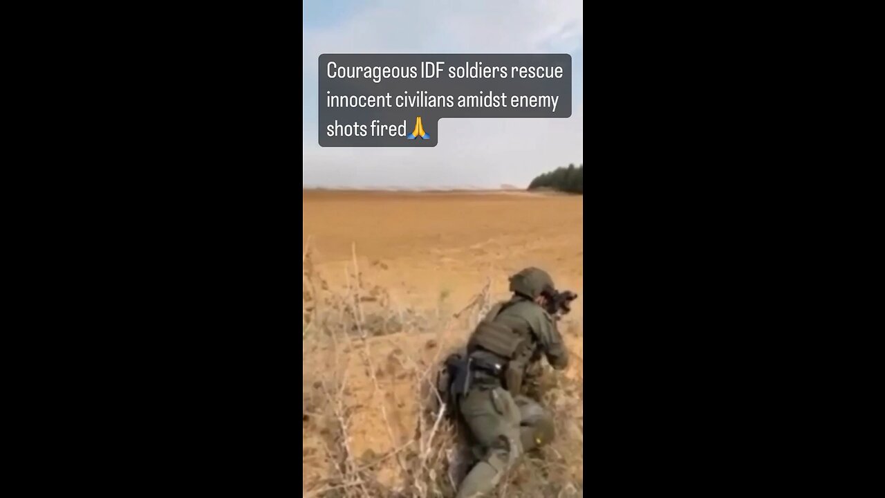 Courageous IDF soldiers rescue innocent civilians amidst enemy shots fired🙏