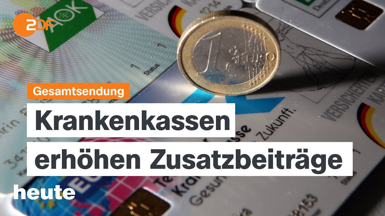 heute 19:00 Uhr vom 20.12.2024: Krankenkassen erhöhen Beiträge, Tarifstreit VW, Politbarometer