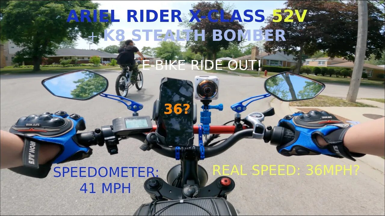 CHICAGO GROUP RIDE : ARIEL RIDER X-CLASS 52V + K8 STEALTH BOMBER ENDURO EBIKE : 4K POV (GOPRO HERO9)