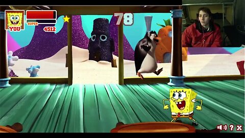 Rico The Penguin VS SpongeBob SquarePants In A Nickelodeon Super Brawl 2 Battle With Live Commentary