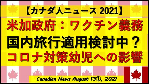 カナダさん… アメリカ政府の動きと司法の動き コロナ対策の乳幼児へ影響