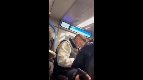 muslim man threatening British man