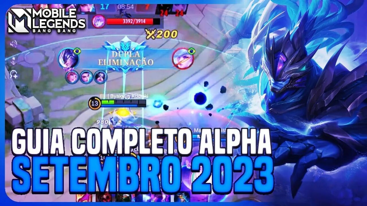 [TUTORIAL] COMO JOGAR DE ALPHA | SETEMBRO 2023 | BUILD E GAMEPLAY | MLBB