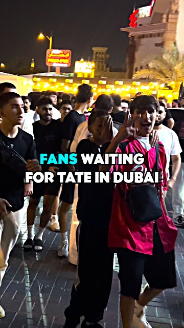 Fans Waiting For Tate In Dubai