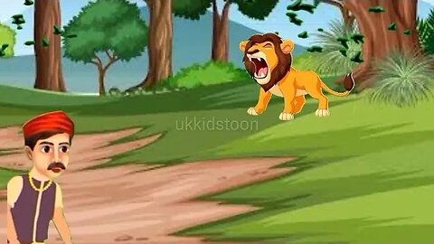 Bhola Ram and lion's story भोला राम और शेर की कहानी #viral #cartoon #animation #story #moralstories