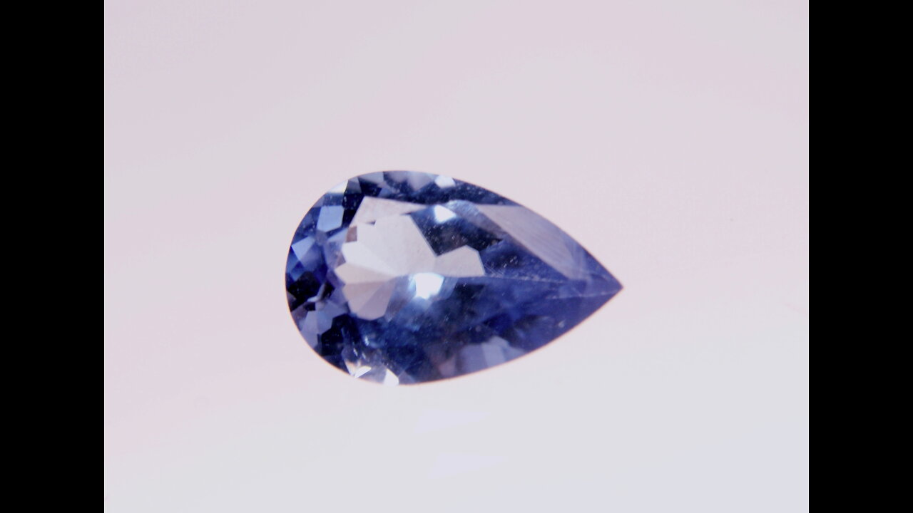 Tanzanite Look Alike Czochralski Pulled Forsterite Pear Shape