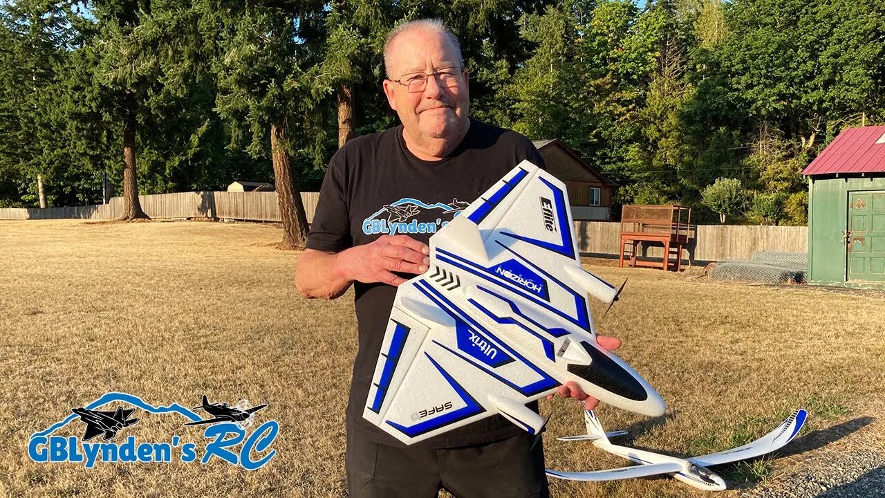 Billl's E-flite Ultrix 600mm BNF Basic Maiden Flight Review At Log Show