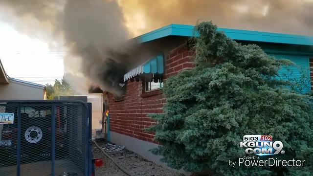 3 sent to hospital in Sunday morning house fire