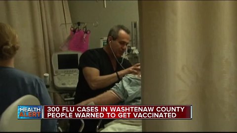 300 flu cases in Washtenaw County people warned to get vaccinated