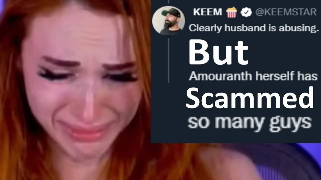 Amouranth ABUSED! Keemstar Calls her a SCAMMER on Twitter!