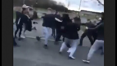 Pack of invaders attack Irishmen in a park & a brawl ensues