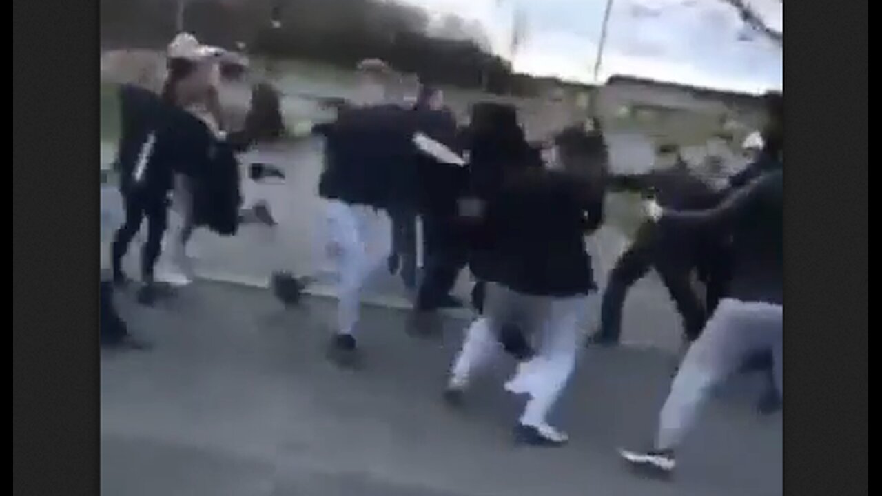 Pack of invaders attack Irishmen in a park & a brawl ensues