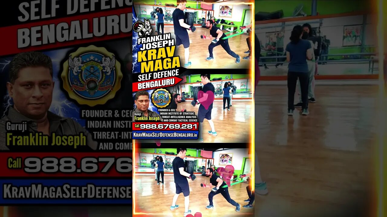 Self Defense Bengaluru (Krav Maga) by Franklin Joseph for all Men Women Kids Teens #Shorts #KravMaga