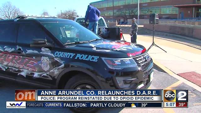 Anne Arundel County relaunches D.A.R.E. program