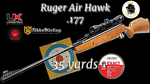 Ruger Air Hawk .177cal shooting JSB Heavy @35 yards