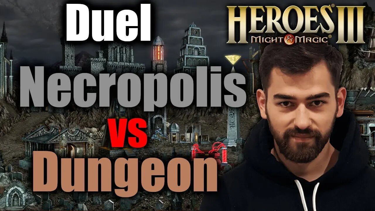 Necropolis vs Dungeon | Gluhammer Heroes HotA 3 Multiplayer PL
