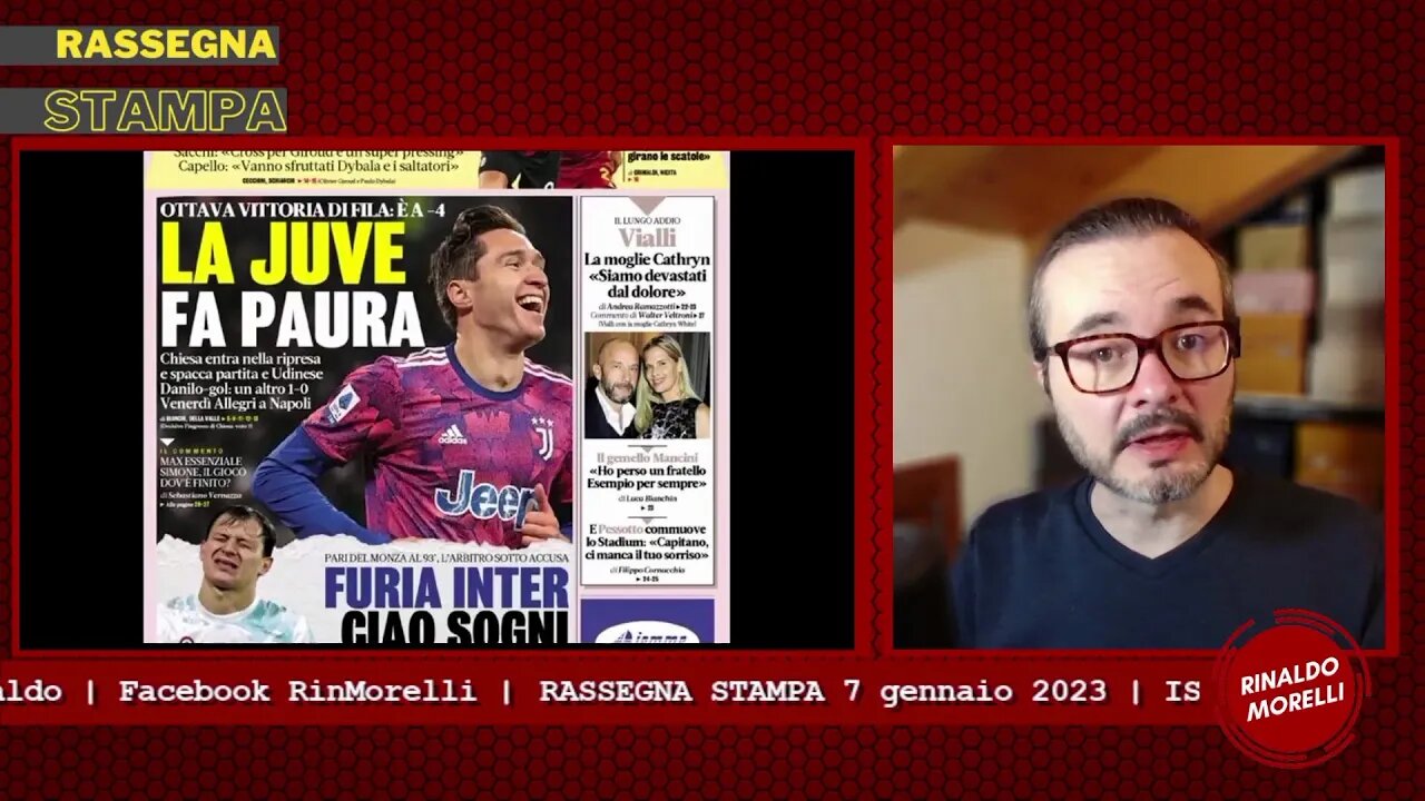 Pari a Monza, polemiche Inter. Juve forza 8 e oggi Milan-Roma. Rassegna Stampa ep.223 | 08.01.23