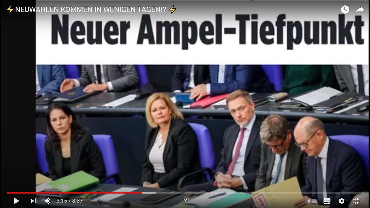 NEUWAHLEN KOMMEN IN WENIGEN TAGEN!?