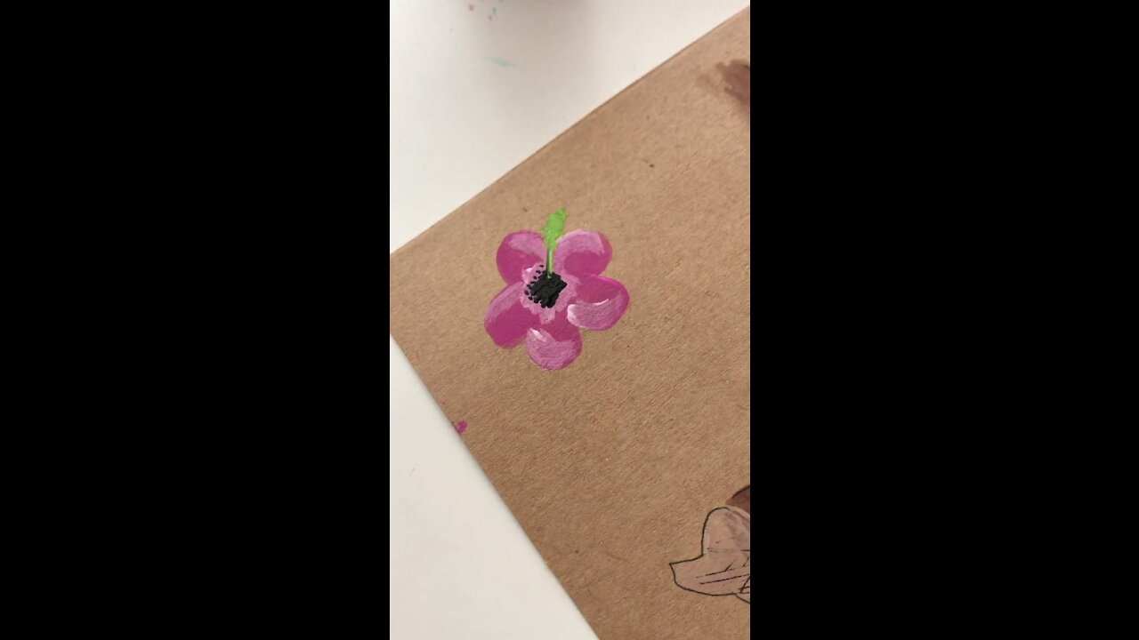 Challenge / Acrylic / Painting 😍😍💛 #subscribe