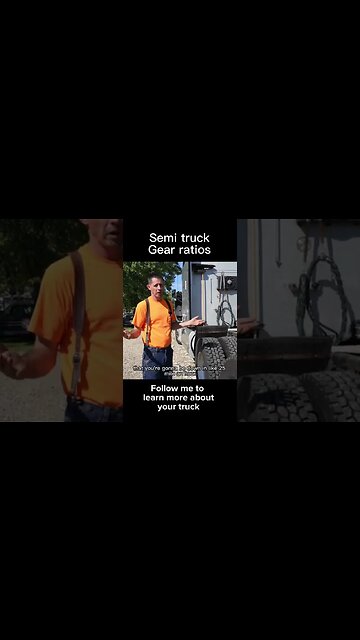 Gear ratios / differential ratios for semi truck - what you should know #shorts