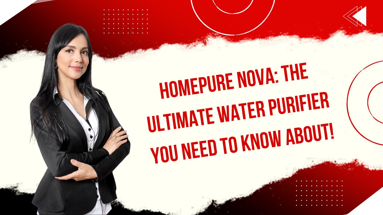 HomePure Nova: The Ultimate Water Purifier You Need to Know About!
