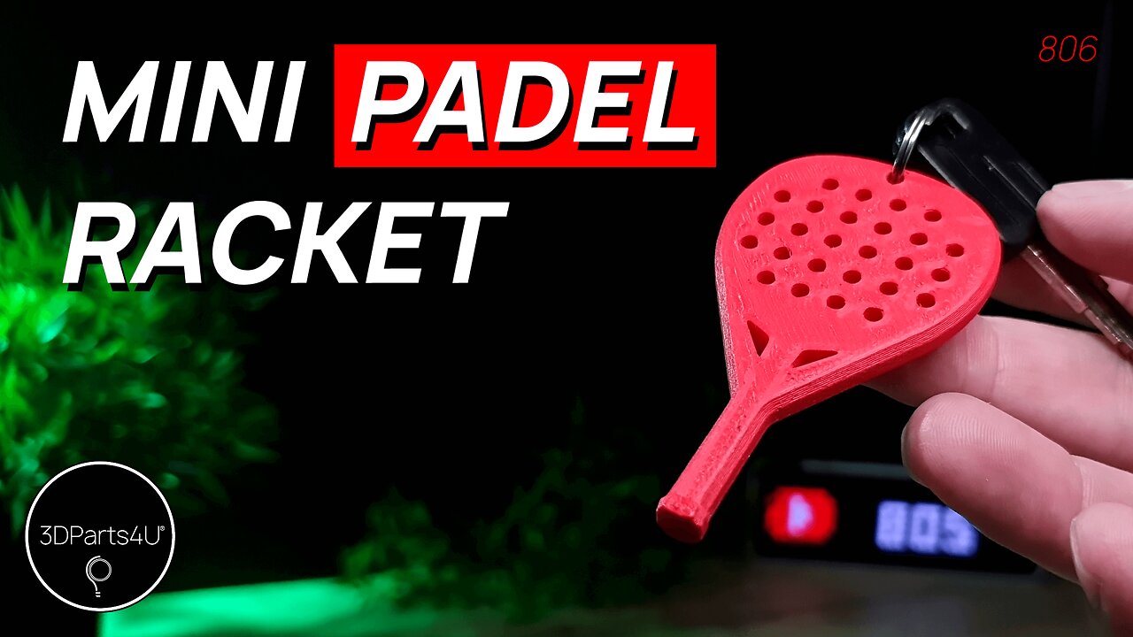 🥎 MINI Racket - Keychain 3D Print - STL Padel - Padel Accessories - Padel 3D