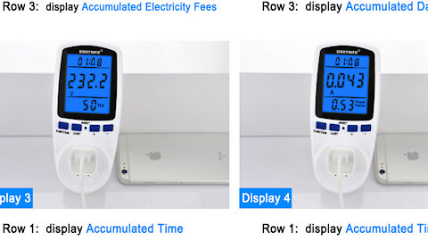 Review LCD Voltage Wattage Power Meter Energy Electric Cost Estimator Tester