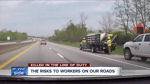 Move over law: The risk to workers on our roads