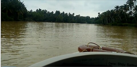 through Kerala backwaters.....