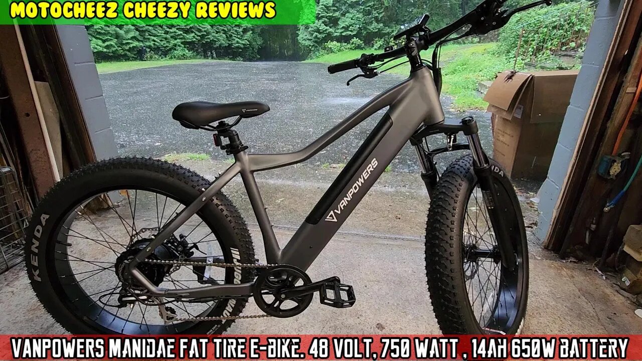 VANPOWERS Manidae Fat tire E-bike. 48 volt, 750 watt , 14ah 650 watt battery,70 mile range