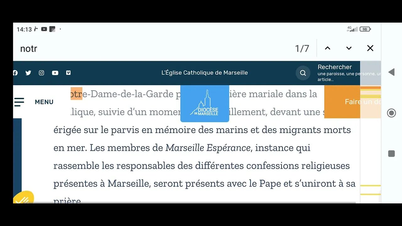 Le " PAPE " Mélenchoniste Vient SOUILLER Le Sanctuaire à Marseille