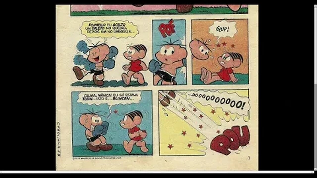 Cebolinha Um Lutador [Pause o Vídeo Caso Não Consiga Ler]