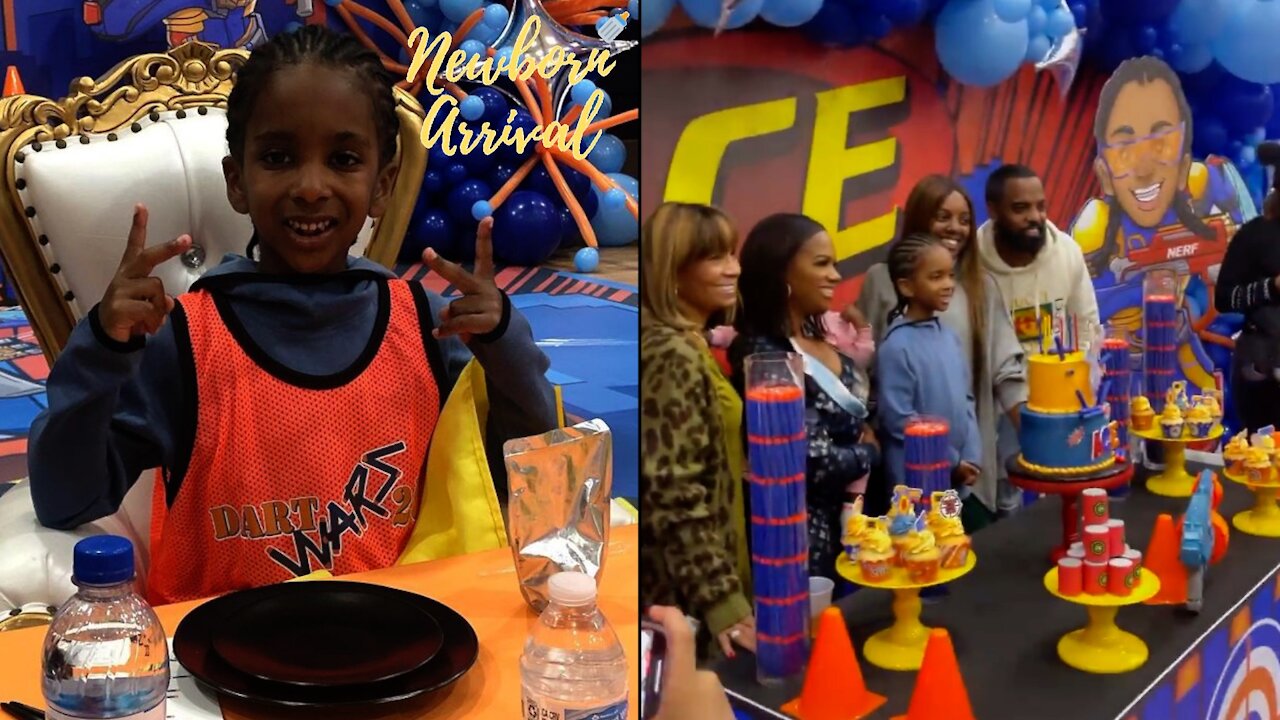 Todd Tucker & Kandi Burruss Son Ace Celebrates His 6th B-Day With A Nerf Party! 🔫