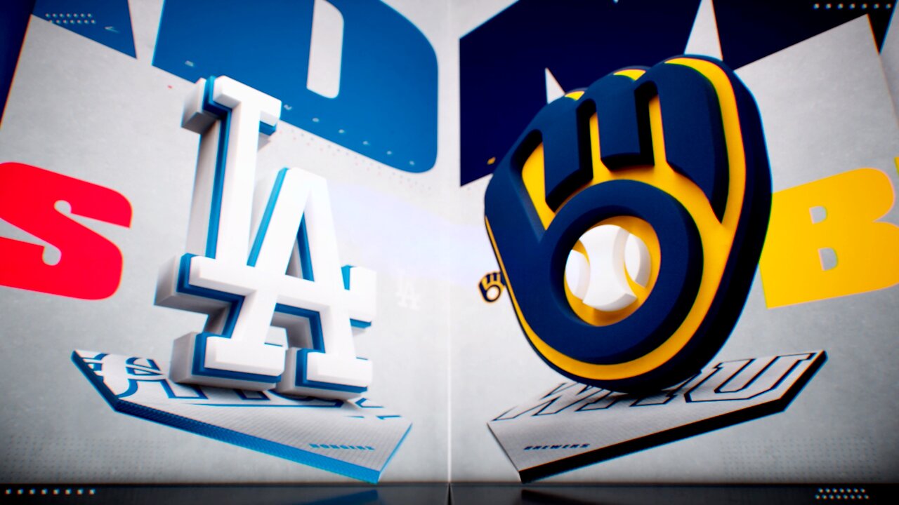 Dodgers @ Brewers. Game 3 of 4 Game Series. MLB the Show 24.