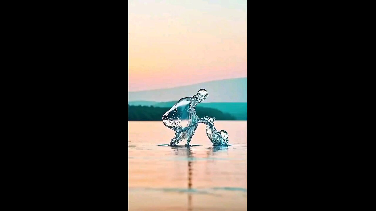 water dance l Cute water couple dance