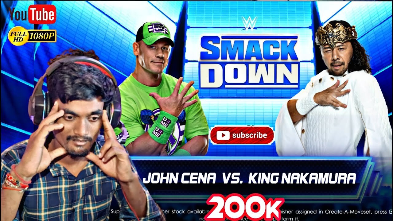 WWE 2k23 john cena vs King Nakamura