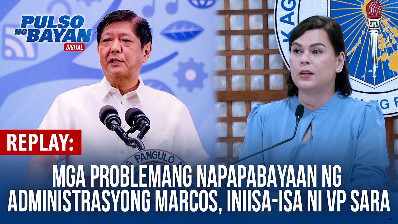 REPLAY | Mga problemang napapabayaan ng administrasyong Marcos, iniisa-isa ni VP Sara
